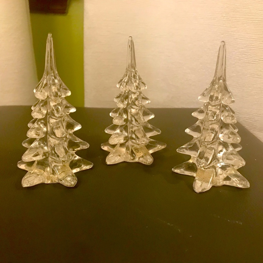 Two’s Company Glass Christmas Trees